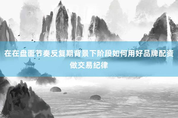 在在盘面节奏反复期背景下阶段如何用好品牌配资做交易纪律